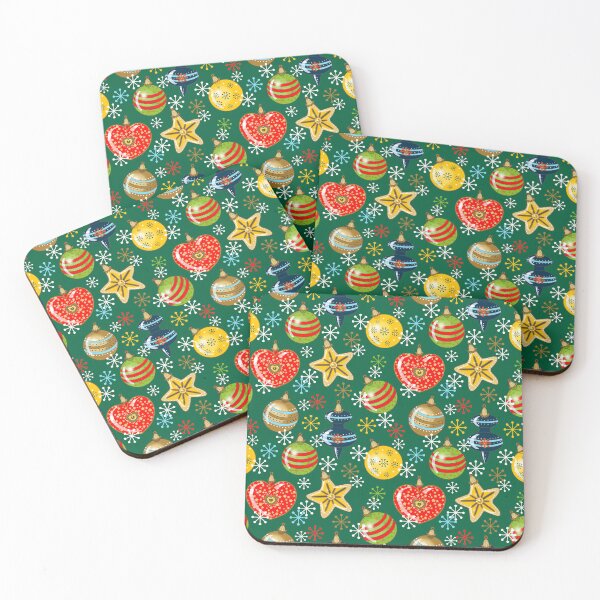 Item preview, Christmas Ornaments  and Snow Seamless Repeat designed and sold by Sharon Schwalbe.
