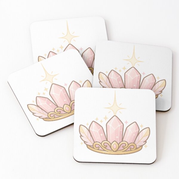 Item preview, Feminine Frequency Crown | Rose Quartz Tiara Sticker | Cute Energy Art | Divine Feminine & High Vibration designed and sold by HerDreamCodes.