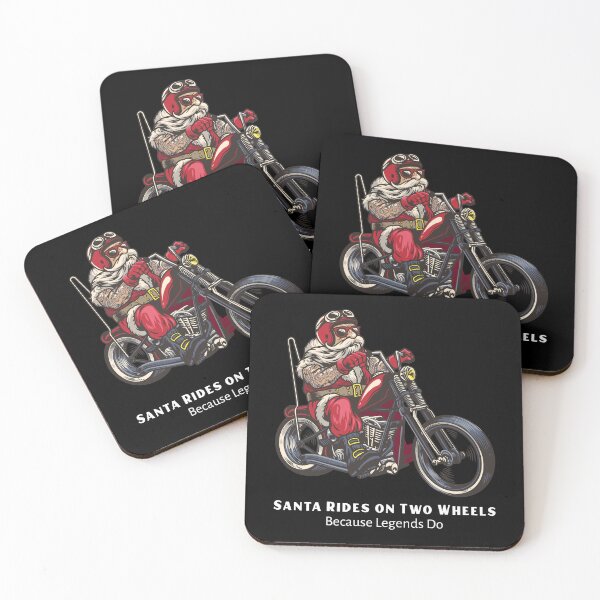 Item preview, SANTA RIDES ON TWO WHEELS BECAUSES LEGANDS DO designed and sold by JOVANNA BLISS.