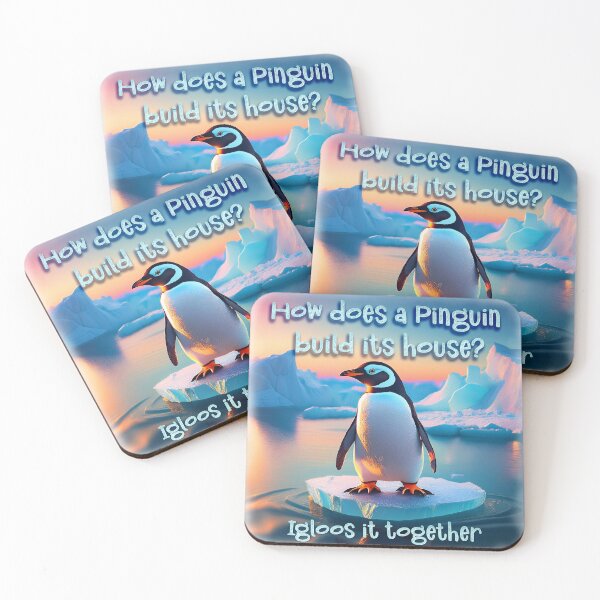 Item preview, Cute Penguin On Iceberg with joke. designed and sold by Art-Horizon.