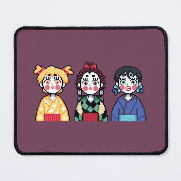 Item preview, Pixel Art Zenitsu,Tanjiro and Inosuke Demon Slayer designed and sold by PixelYonah.