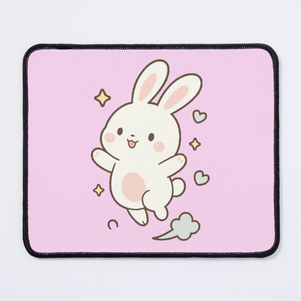 Item preview, Happy Bouncy Kawaii Bunny designed and sold by MoodimalsWorld.