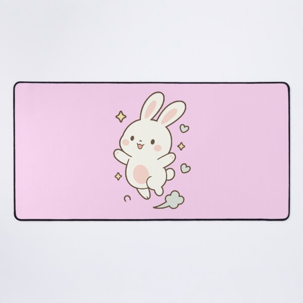 Item preview, Happy Bouncy Kawaii Bunny designed and sold by MoodimalsWorld.