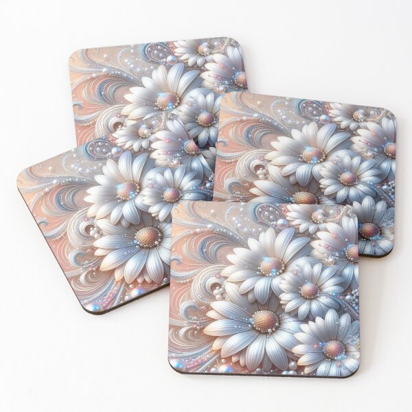Item preview, Delicate Pearl Daisies Flowers designed and sold by purplesensation.