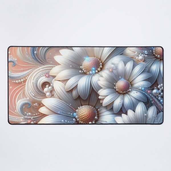 Item preview, Delicate Pearl Daisies Flowers designed and sold by purplesensation.
