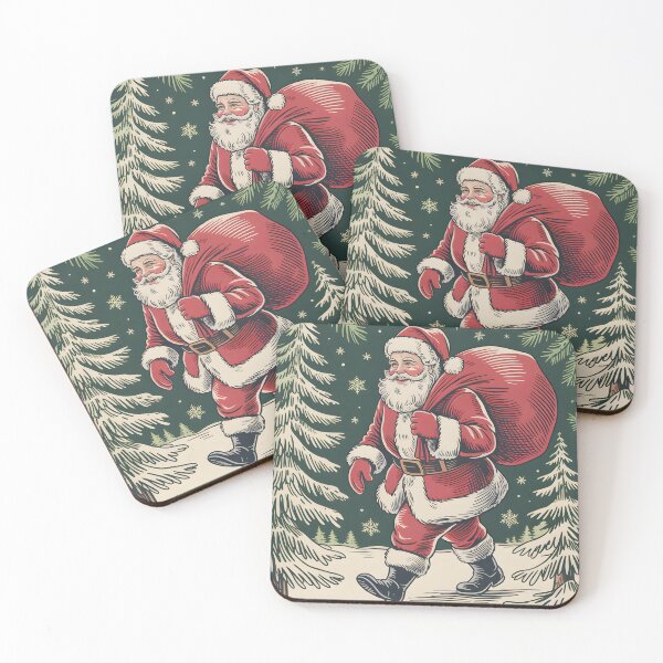 Item preview, Vintage Santa Winter Walk designed and sold by JessArty ⭐⭐⭐⭐⭐.