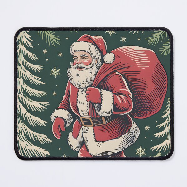 Item preview, Vintage Santa Winter Walk designed and sold by JessArty ⭐⭐⭐⭐⭐.