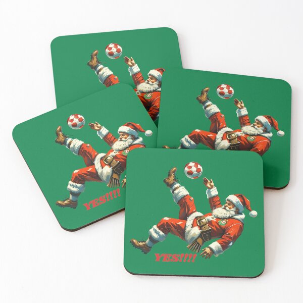 Item preview, Soccer Santa Bicycle Kick – Funny Christmas Football Design - GREEN designed and sold by PAPIRO SIGLO XXI.