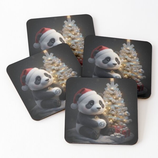 Item preview, Christmas Panda with Cancer Zodiac – Festive Holiday Art designed and sold by GrafixLabArt.