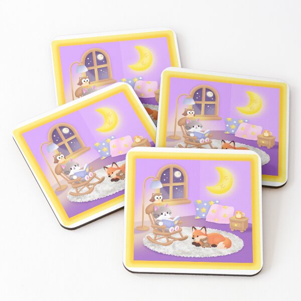 Item preview, Moonlit Bedtime Reading Scene designed and sold by KJackArtwork.