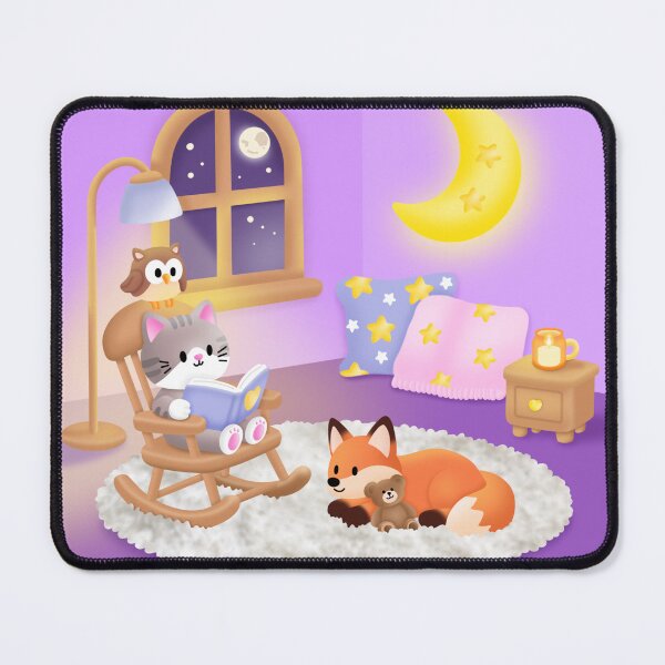 Item preview, Moonlit Bedtime Reading Scene designed and sold by KJackArtwork.