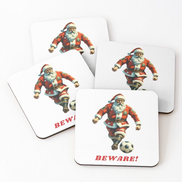 Item preview, Soccer Santa BEWARE!!! – Funny Christmas Football Design designed and sold by PAPIRO SIGLO XXI.