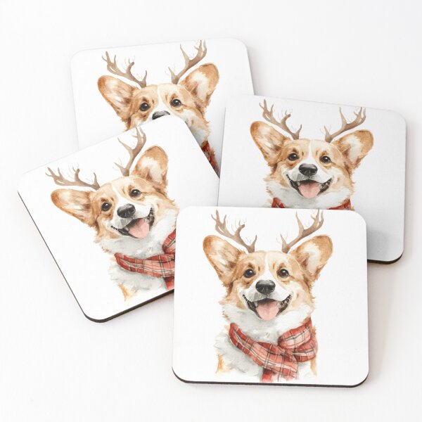 Item preview, Chirstmas Corgi Dog Watercolor Art designed and sold by BKDIGITALSHOP.
