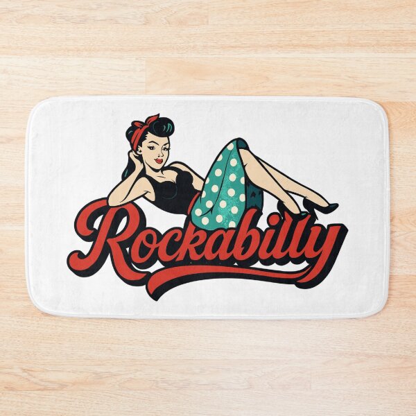 Item preview, Rockabilly woman 50s lying down, petticoat, gift designed and sold by Pineapple-Tree.