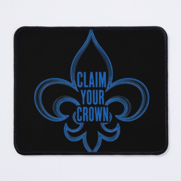 Item preview, Fleur de lys Motivational Quote Claim Your Crown designed and sold by ProjectNoah.