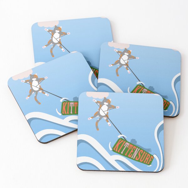 Item preview, Kite Surfing Cat – Kittensurf Funny Beach Shirt designed and sold by bembureda.