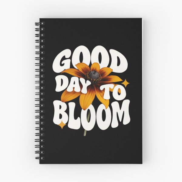 Item preview, Good Day to Bloom – Retro Floral Quote Design for Stickers, Wall Art & Positive Apparel designed and sold by Bright Nest Studio.