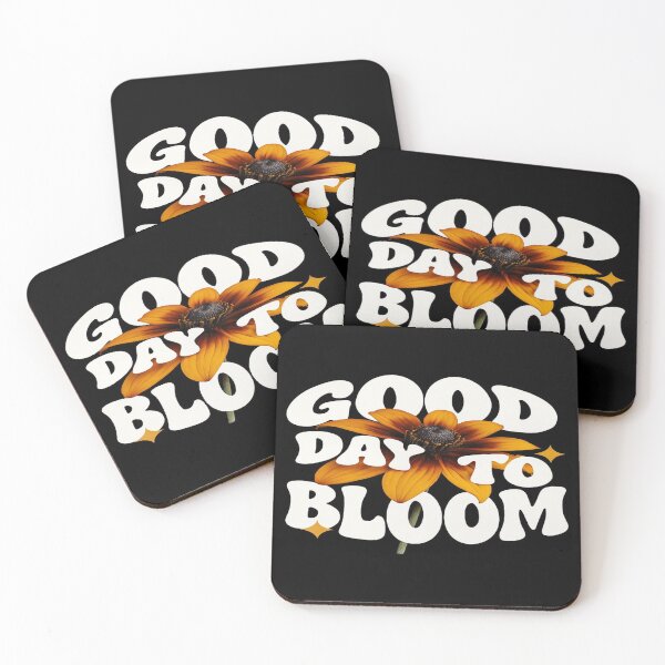 Item preview, Good Day to Bloom – Retro Floral Quote Design for Stickers, Wall Art & Positive Apparel designed and sold by Bright Nest Studio.