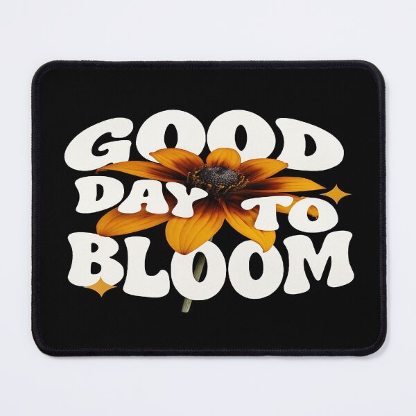 Item preview, Good Day to Bloom – Retro Floral Quote Design for Stickers, Wall Art & Positive Apparel designed and sold by Bright Nest Studio.