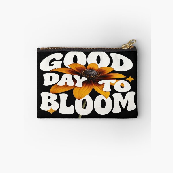 Item preview, Good Day to Bloom – Retro Floral Quote Design for Stickers, Wall Art & Positive Apparel designed and sold by Bright Nest Studio.
