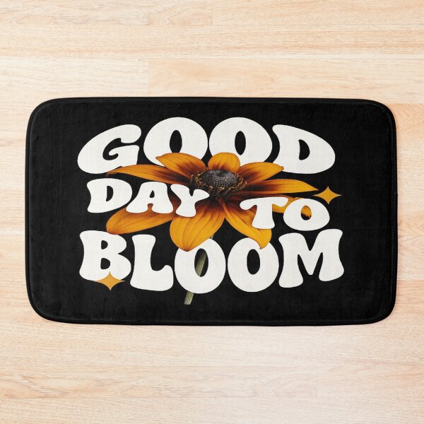 Item preview, Good Day to Bloom – Retro Floral Quote Design for Stickers, Wall Art & Positive Apparel designed and sold by Bright Nest Studio.