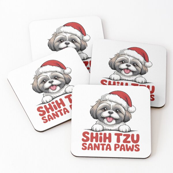 Item preview, Shih Tzu Santa Paws Shih Tzu Funny Christmas Gift designed and sold by Slaw-Creation.