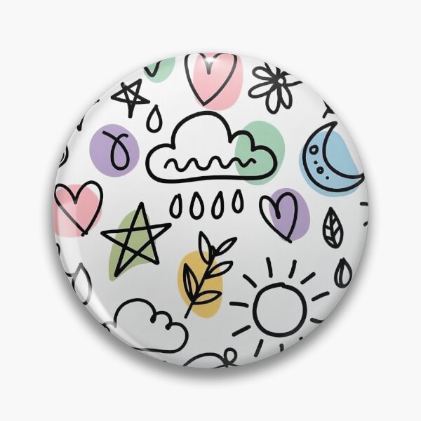 Item preview, Cute kawaii doodle seamless pattern – pastel rainbow magic designed and sold by Oximus.
