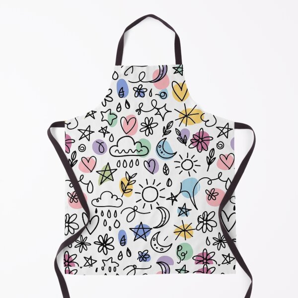 Item preview, Cute kawaii doodle seamless pattern – pastel rainbow magic designed and sold by Oximus.