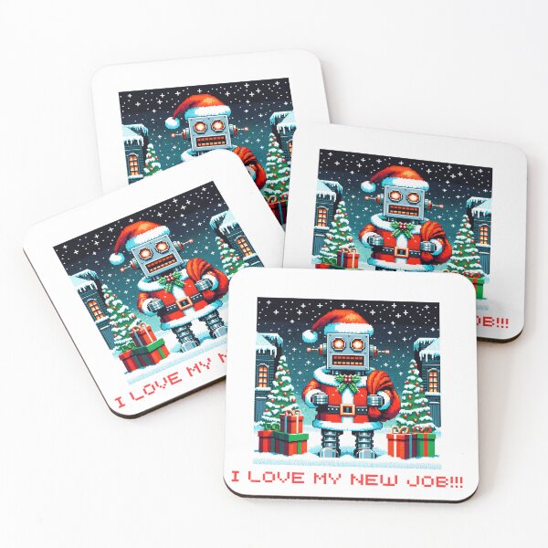 Item preview, A retro game happy robot works as a Santa Claus designed and sold by Odd Alien Lab.