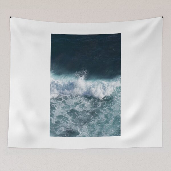 Item preview, Crashing Blue Waves Photographic Print designed and sold by Mother-Nature65.