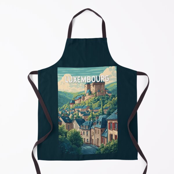 Item preview, Luxembourg Illustration Travel Art Vintage designed and sold by KrisSidDesigns.