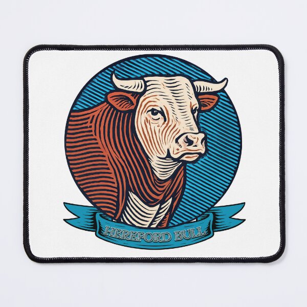 Item preview, Hereford Bull Emblem – Strength in Tradition designed and sold by ForeverPrintsOK.