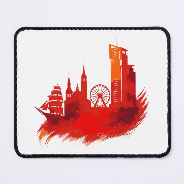 Item preview, Gdynia Poland Polska White Harbor City Red Gift designed and sold by Pineapple-Tree.