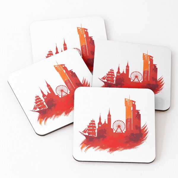 Item preview, Gdynia Poland Polska White Harbor City Red Gift designed and sold by Pineapple-Tree.