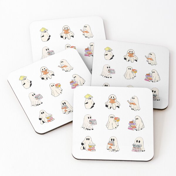 Item preview, Reading Sheet Ghost Cute Ghosts Reading Pack Book Set Spooky Book Lovers Gift Ideas designed and sold by sydne-ywong.