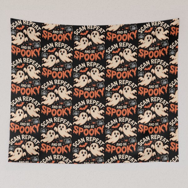 Item preview, Halloween Scan Repeat And Be Spooky Sonographer Sono Tech designed and sold by sydne-ywong.