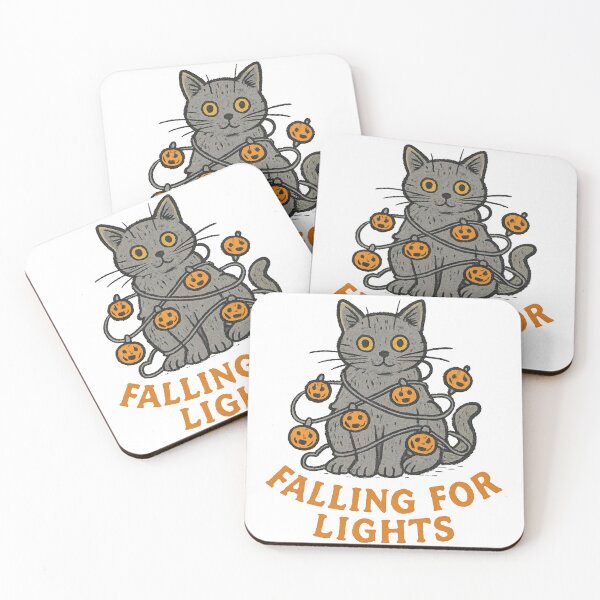 Item preview, Cat with pumpkin lights designed and sold by Phanteom.