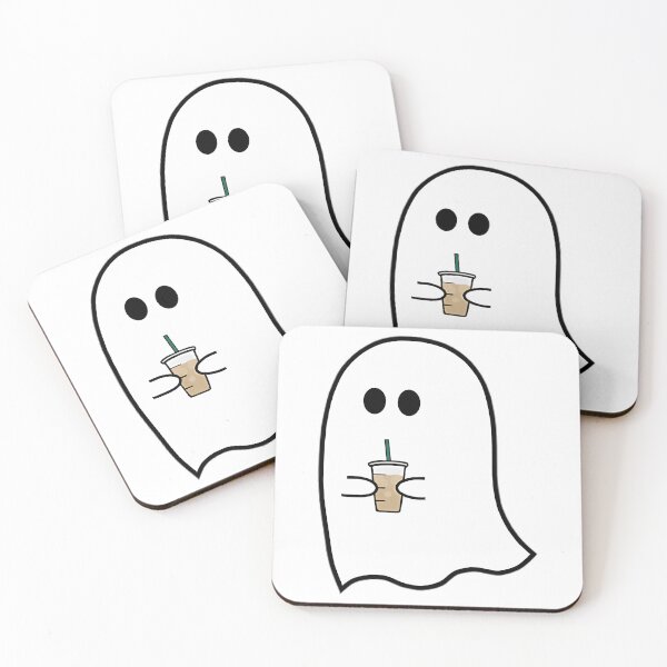 Item preview, Ghost Drinking Iced Coffee designed and sold by sydne-ywong.