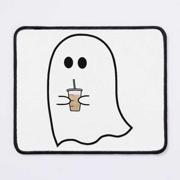 Item preview, Ghost Drinking Iced Coffee designed and sold by sydne-ywong.