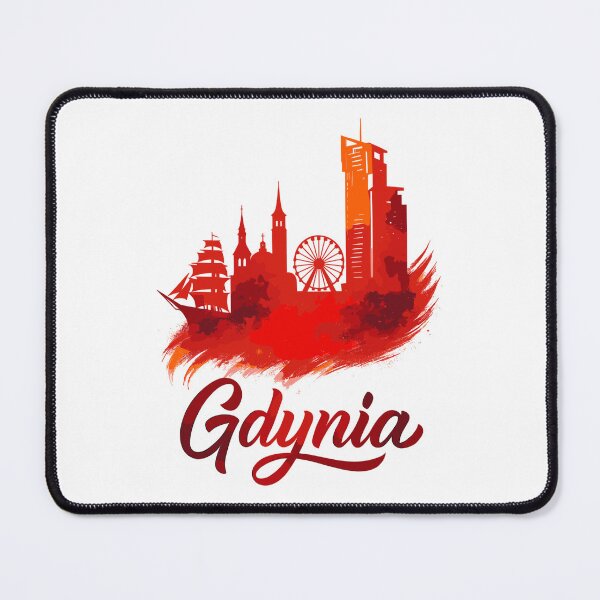 Item preview, Gdynia Poland Polska White Harbor City Red Gift designed and sold by Pineapple-Tree.