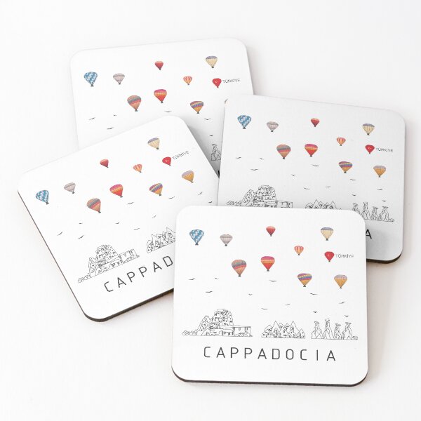 Item preview, Cappadocia Sticker Pack • Hot Air Balloons & Fairy Chimneys • Türkiye Travel Art designed and sold by FilizDesigner.