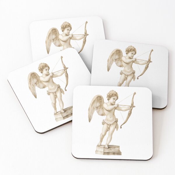 Item preview, Elegant Classical Cupid Statue Illustration designed and sold by SoftBloom Art.