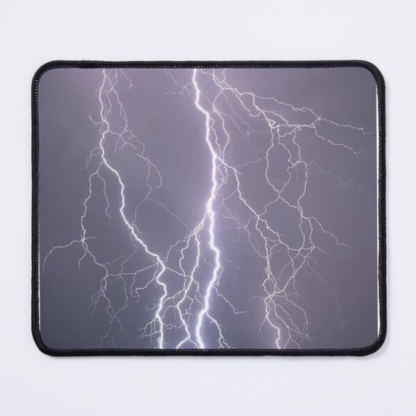 Item preview, Fork Lightning Grey Sky Photographic Print designed and sold by Mother-Nature65.