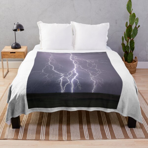 Item preview, Fork Lightning Grey Sky Photographic Print designed and sold by Mother-Nature65.