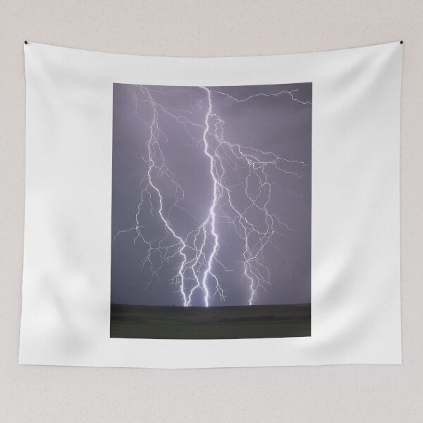 Item preview, Fork Lightning Grey Sky Photographic Print designed and sold by Mother-Nature65.