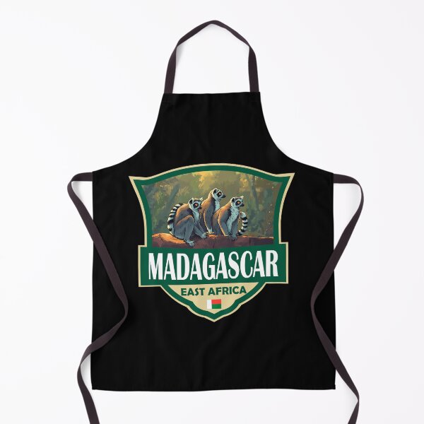 Item preview, Madagascar Illustration Retro Badge designed and sold by KrisSidDesigns.