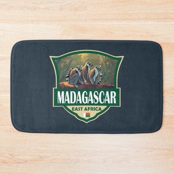 Item preview, Madagascar Illustration Retro Badge designed and sold by KrisSidDesigns.