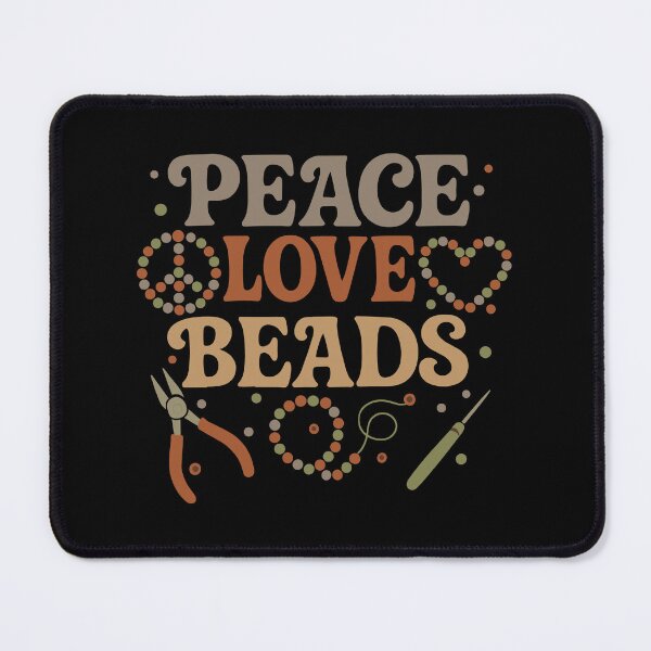 Item preview, Beading Peace Love Beads Retro Jewelry Making Craft Fun designed and sold by Darling DeDe.