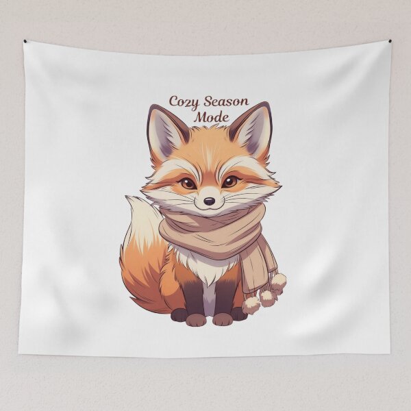Item preview, Cozy Season Mode – Cute Winter Fox Shirt designed and sold by EcoArtTees.