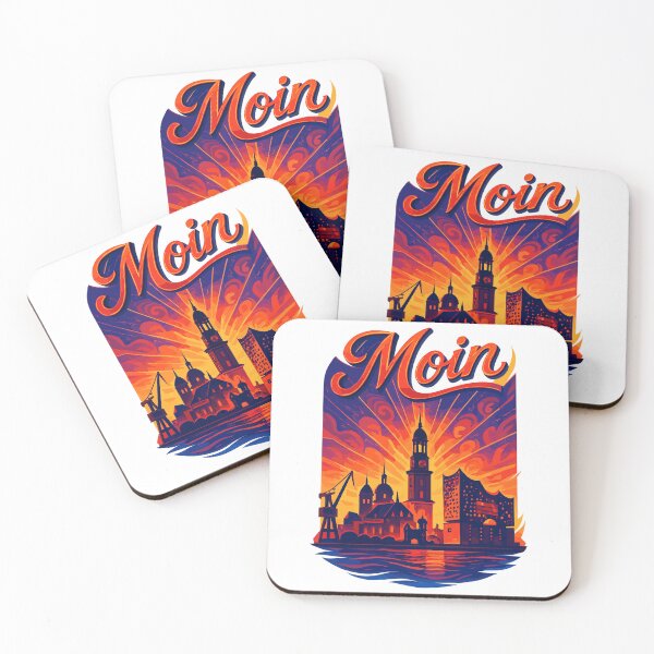 Item preview, Hamburg Moin City Silhouette Splendor Hamburger Michel Elbe Gift designed and sold by Pineapple-Tree.